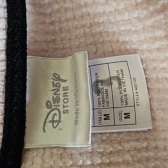 Disney Store light pink Minnie Mouse embroidered full zipper vest 2 front pocket - Picture 9 of 11